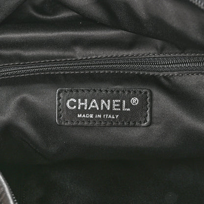 Chanel Quilted Lambskin Hidden Chain Hobo Black 6 of 10