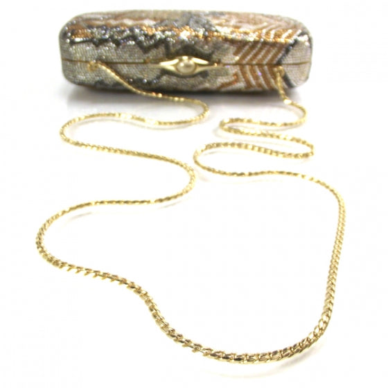 Judith Leiber Swarovski Crystal Minaudiere Clutch Gold 6 of 8