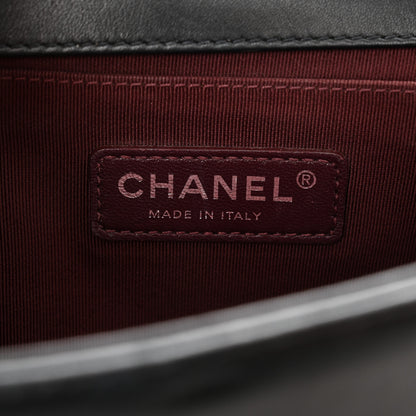 Chanel Calfskin Horizontal Quilted New Medium Boy Flap Black 6 of 13