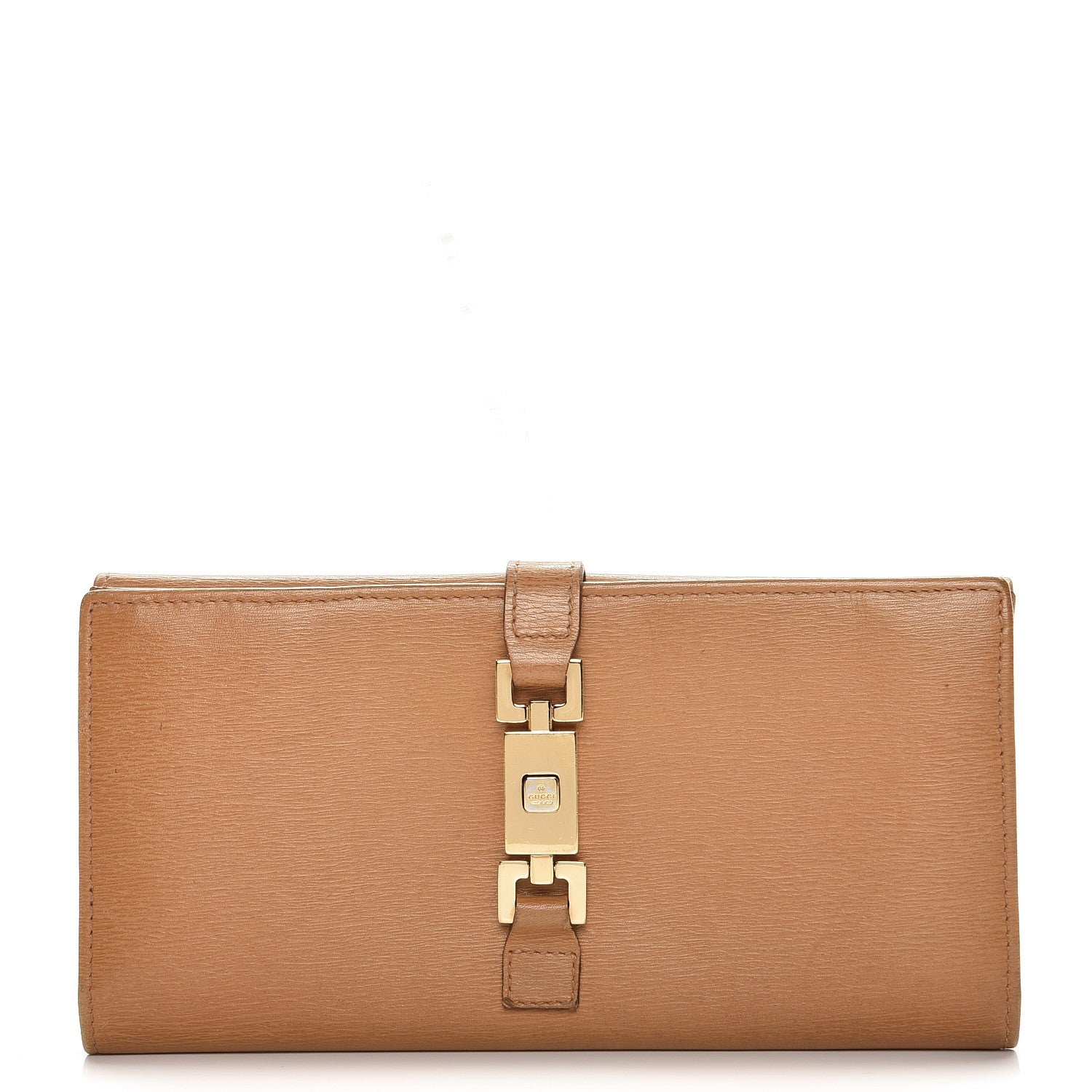 Gucci Calfskin Continental Bardot Wallet Camel 1 of 11