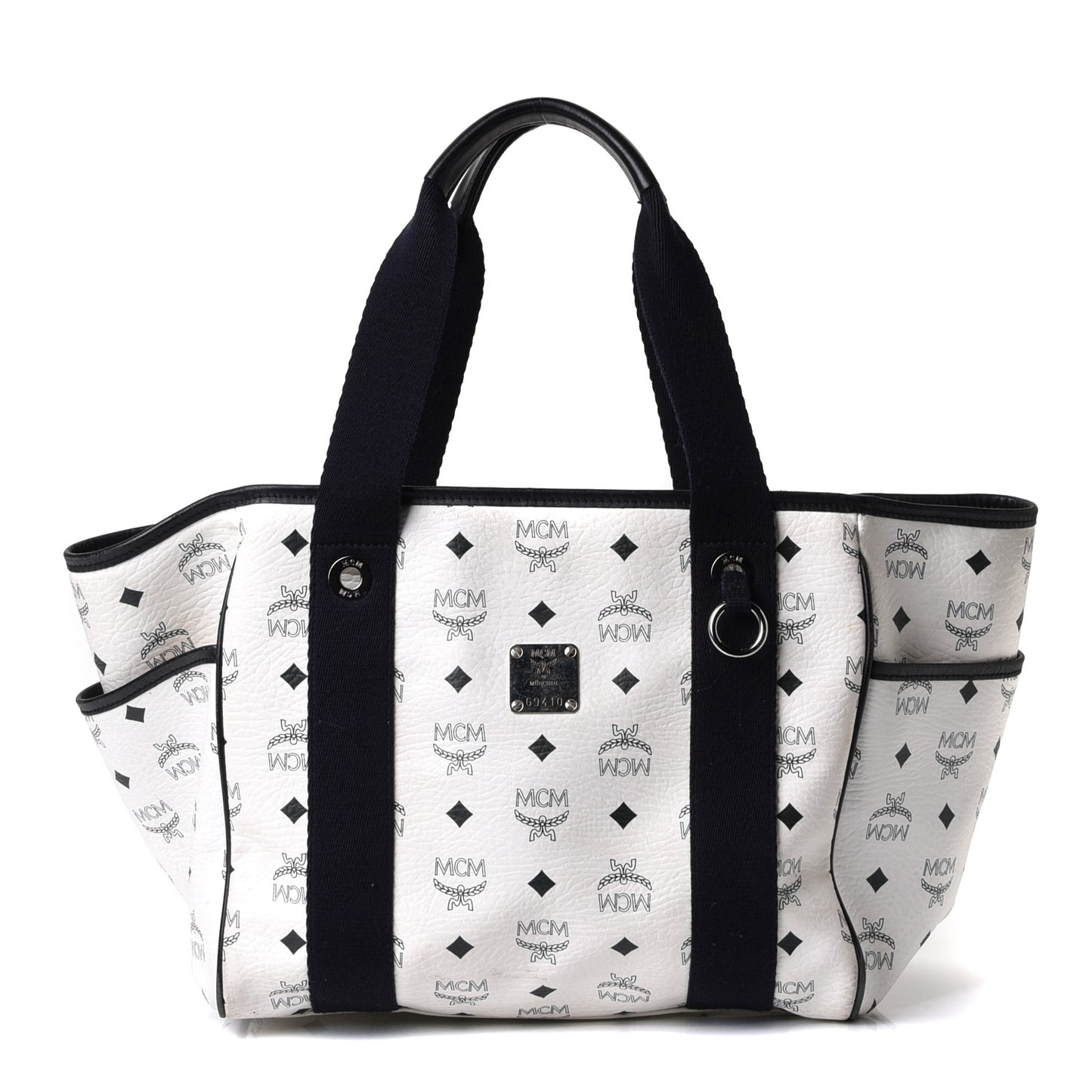 Visetos Tote White Black