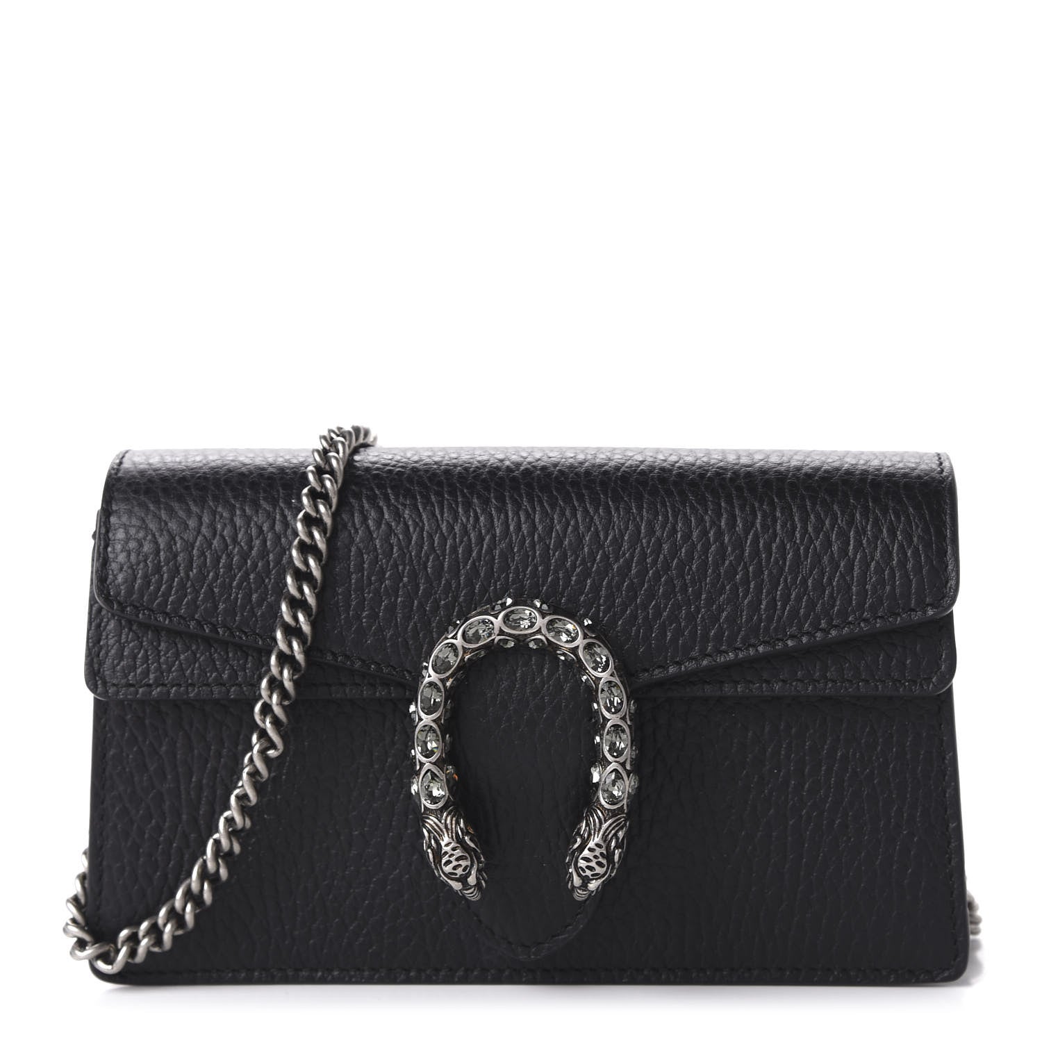 Gucci Calfskin Super Mini Dionysus Shoulder Bag Black 1 of 10