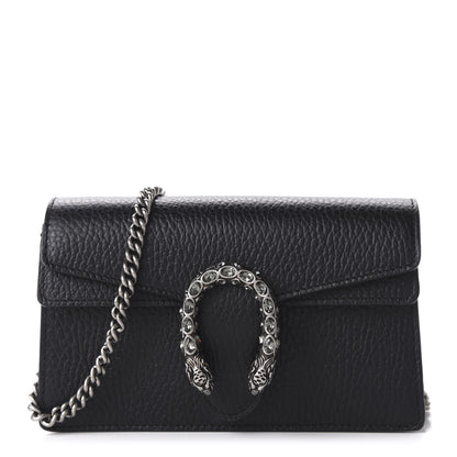 Gucci Calfskin Super Mini Dionysus Shoulder Bag Black 1 of 10
