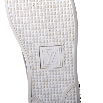 Louis Vuitton Calfskin Frontrow Sneakers 39 Black 6 of 8