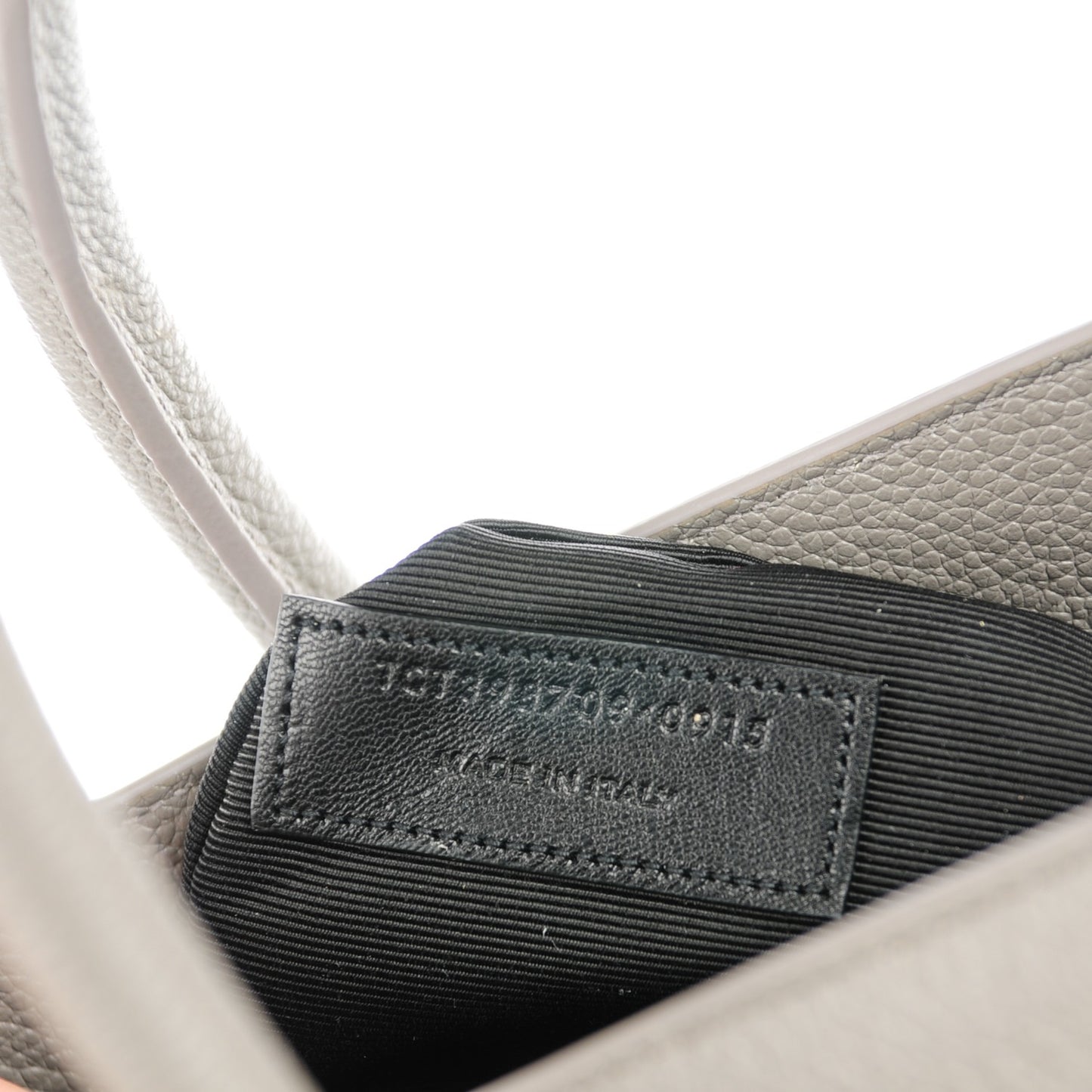 Grained Calfskin Small Sac De Jour Fog