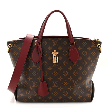 Louis Vuitton Monogram Flower Zipped Tote MM Bordeaux 1 of 11