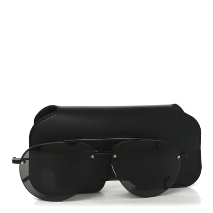 Saint Laurent Metal Aviator Classic 11/F Sunglasses Black 8 of 8