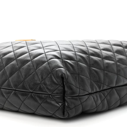 Saint Laurent Lambskin Quilted Maxi Icare Shopping Tote Black 10 of 10