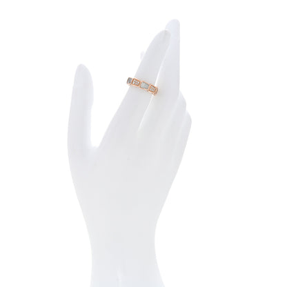 Bulgari 18K Rose Gold Diamond Mother of Pearl 6mm Serpenti Viper Band Ring 49 5 2 of 6