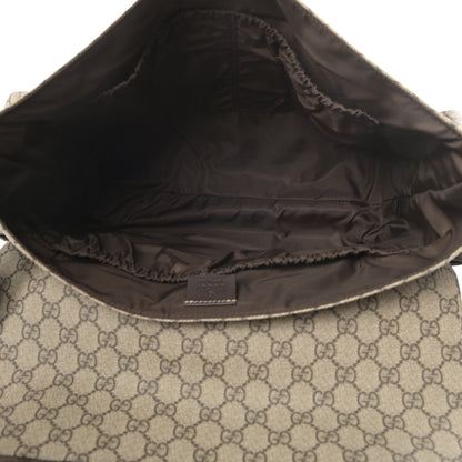 Gucci GG Plus Monogram Messenger Diaper Bag Dark Brown 7 of 12