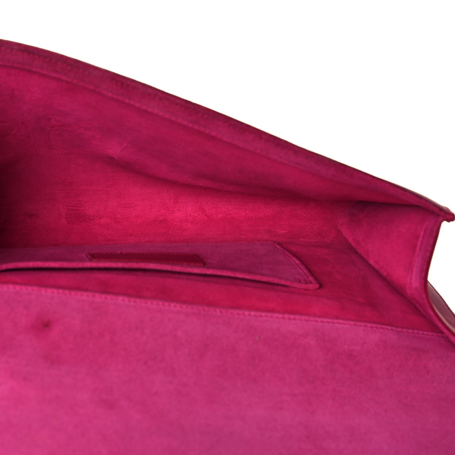 Saint Laurent Calfskin Classic Y Ligne Clutch Fuchsia 5 of 20