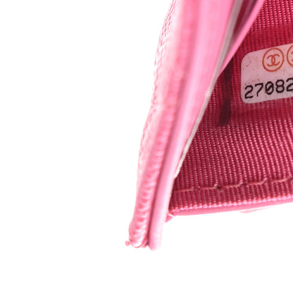 Chanel Caviar Quilted Compact Flap Wallet Pink 8 of 9