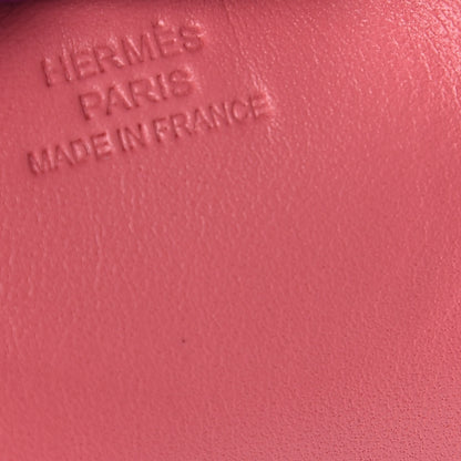 Hermes Milo Lambskin Grigri Rodeo Bag Charm MM Rose Azalee Violet Pain D'Epice 4 of 5