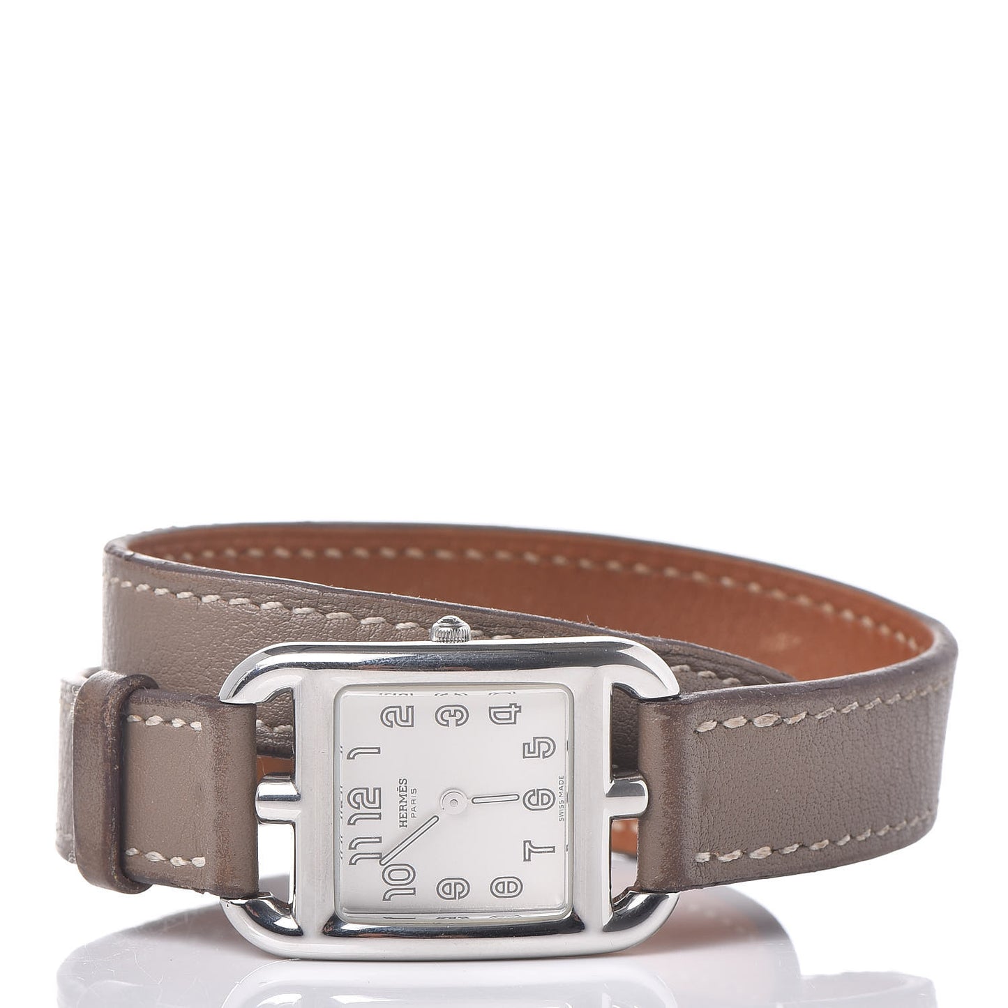Stainless Steel Swift 23mm Cape Cod Double Tour Quartz Watch Etoupe