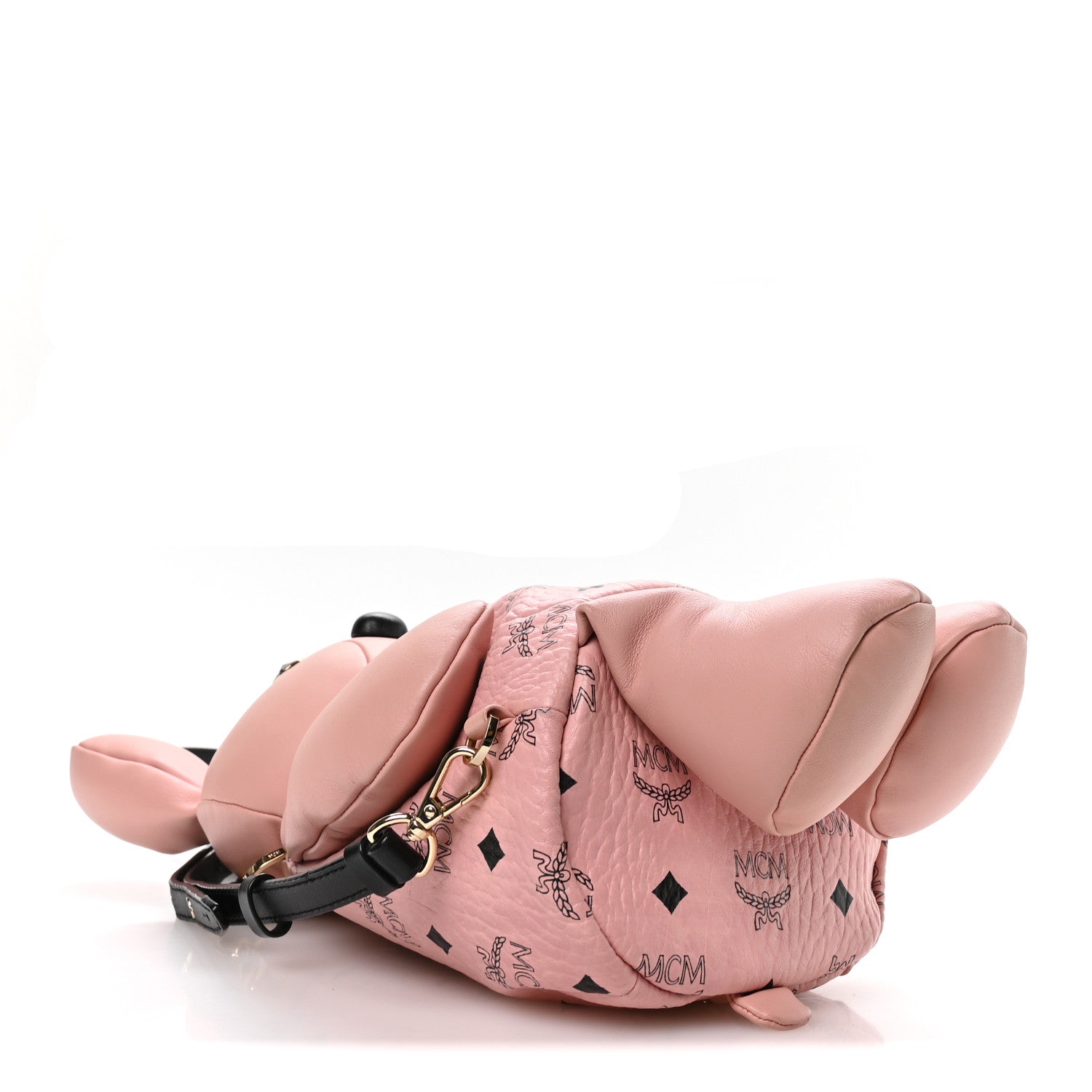 MCMバッグ MCM Calfskin Visetos Rabbit Zoo Doll Backpack Soft Pink 1828534