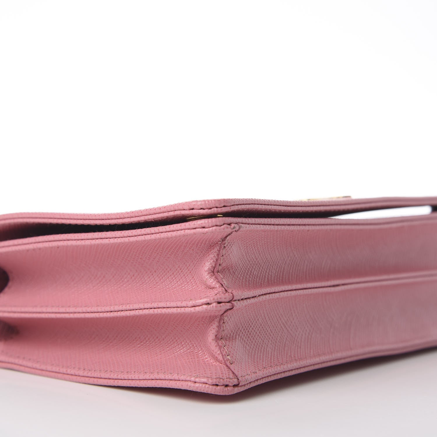 Prada Saffiano Lux Chain Wallet Petalo 8 of 10