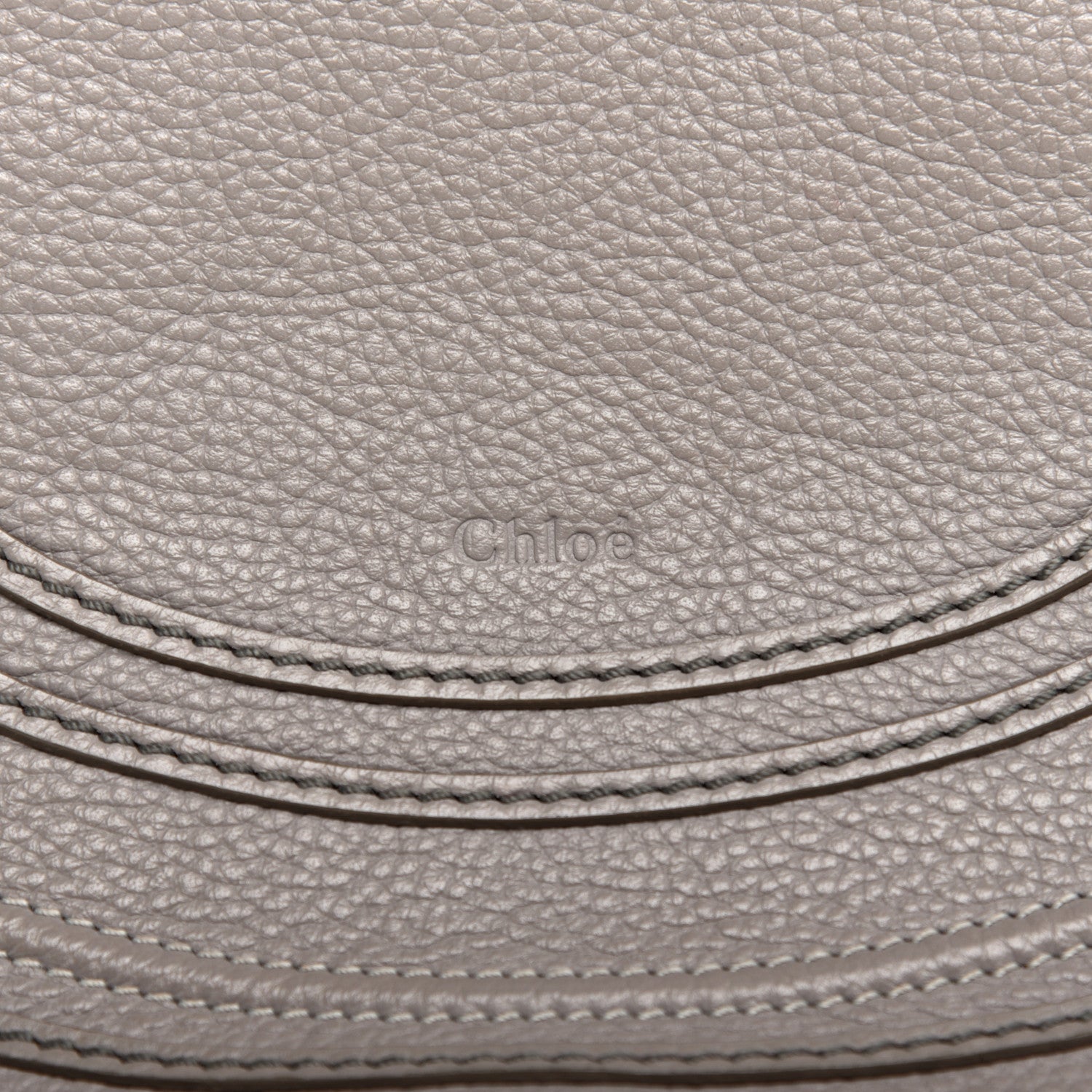 Chloe Calfskin Medium Marcie Round Crossbody Bag Cashmere Grey 9 of 11