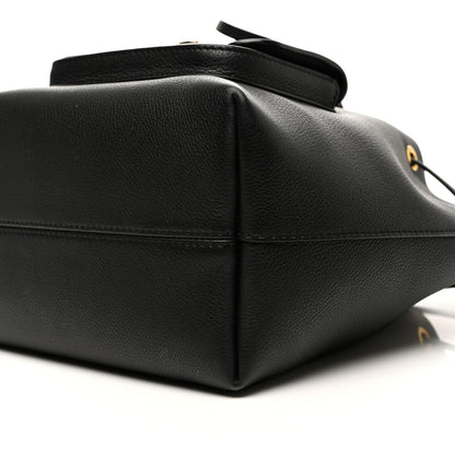 Louis Vuitton Calfskin Lockme Bucket MM Black 9 of 12