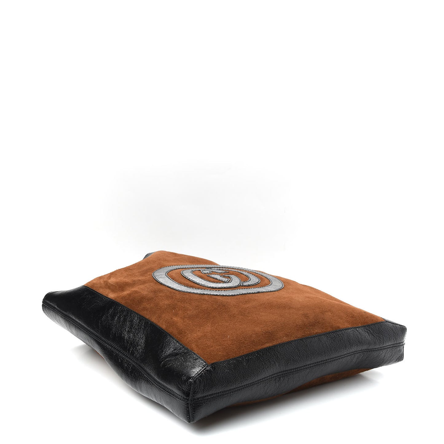 Suede Large Ophidia Vertical Shopping Tote Chestnut