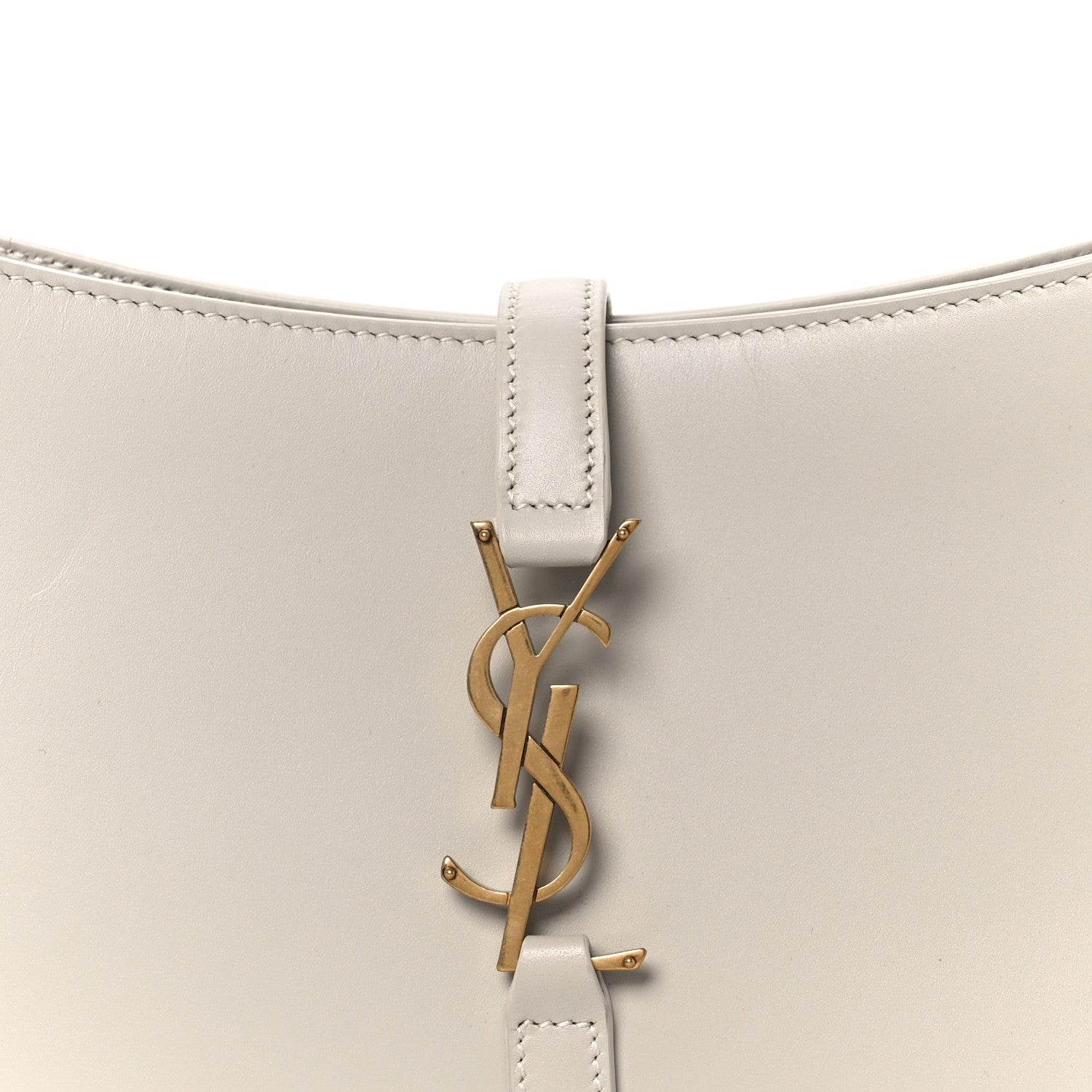 Saint Laurent Smooth Calfskin Le 5 A 7 Hobo Crema Soft 8 of 10