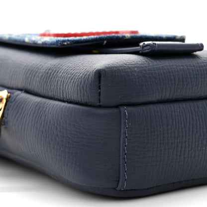 Louis Vuitton X NIGO Denim Monogram Flat Double Phone Pouch 9 of 10