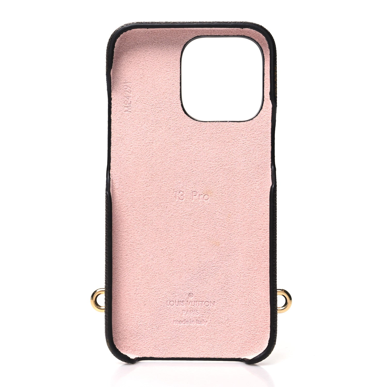 Louis Vuitton Reverse Monogram Giant iPhone 13 Pro Bumper On Strap Pink 3 of 12