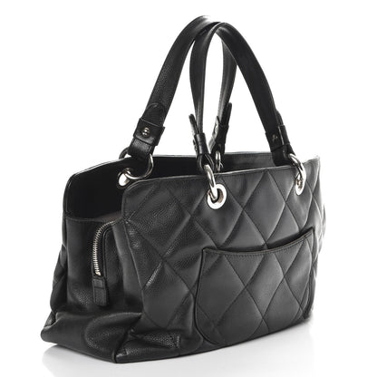 Chanel Soft Caviar Quilted CC Timeless Tote Black 3 of 9