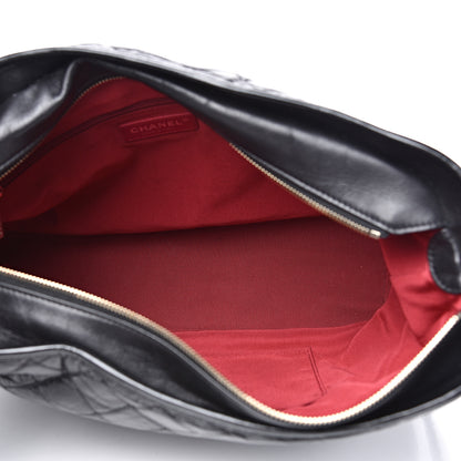 Chanel Aged Calfskin Quilted Maxi Gabrielle Hobo Black 4 of 10