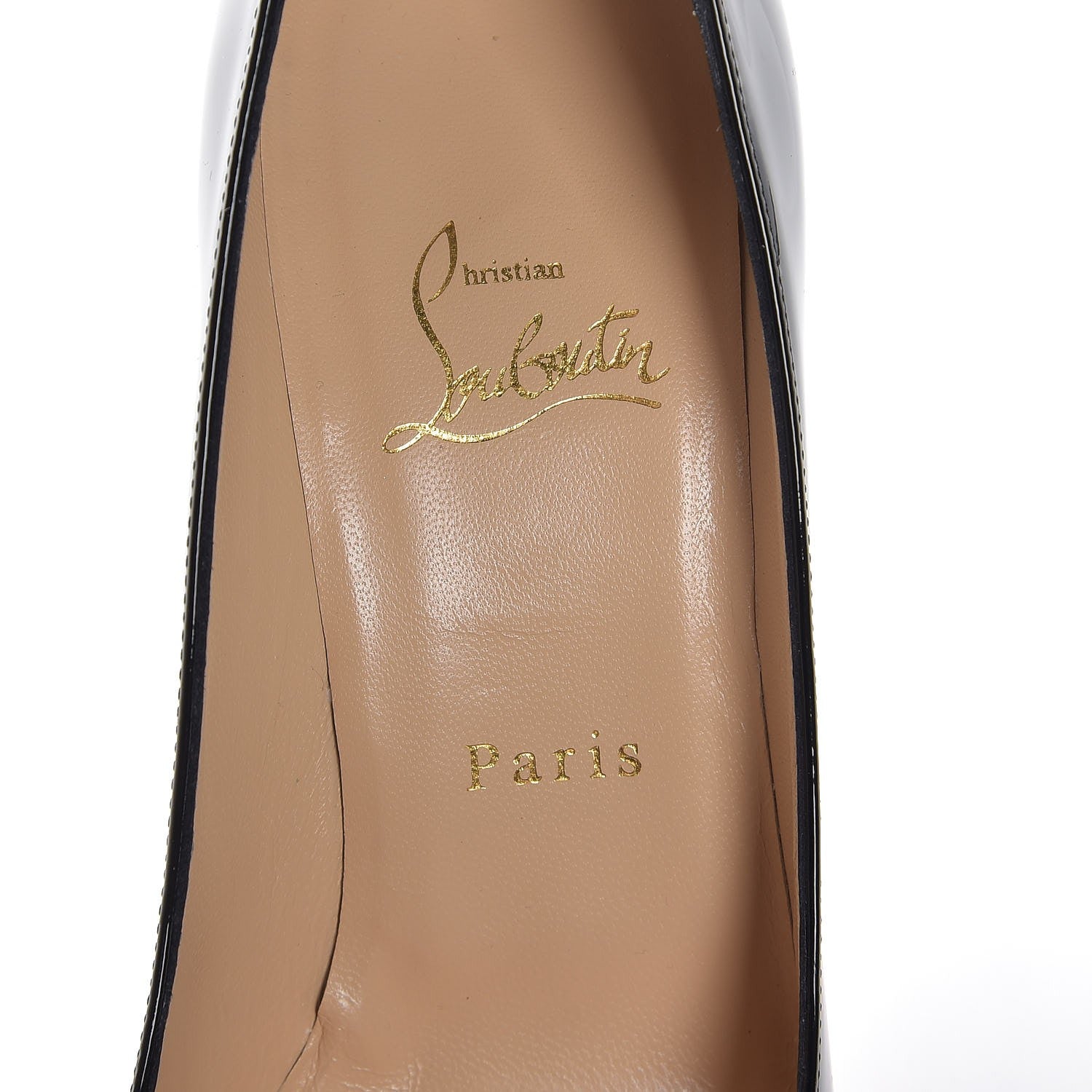 Christian Louboutin Patent Tibur 100 Pumps 38.5 Black 7 of 9