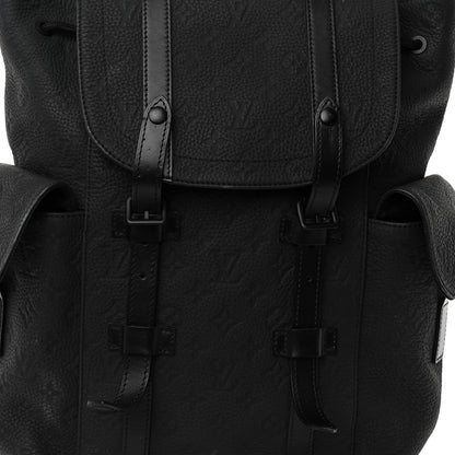 Louis Vuitton Taurillon Monogram Christopher PM Backpack Black 7 of 11