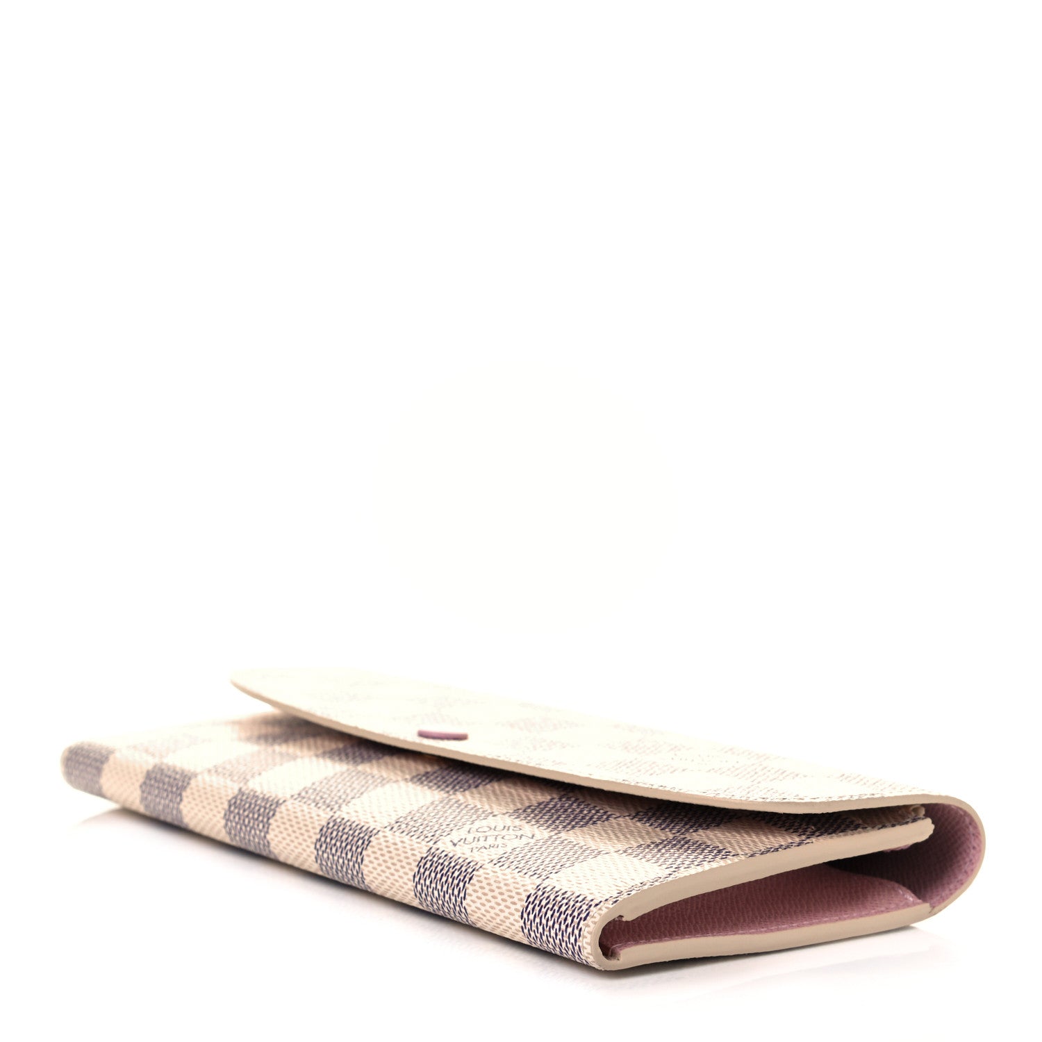 Louis Vuitton Damier Azur Emilie Wallet Rose Ballerine 7 of 8
