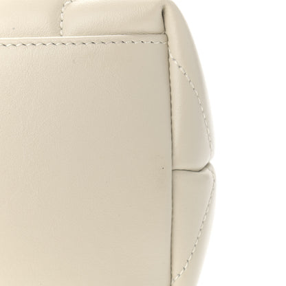 Saint Laurent Calfskin Y Quilted Monogram Medium Loulou Chain Satchel Crema Soft 11 of 12