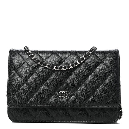 Chanel Caviar Quilted Wallet On Chain WOC Black 1 of 12