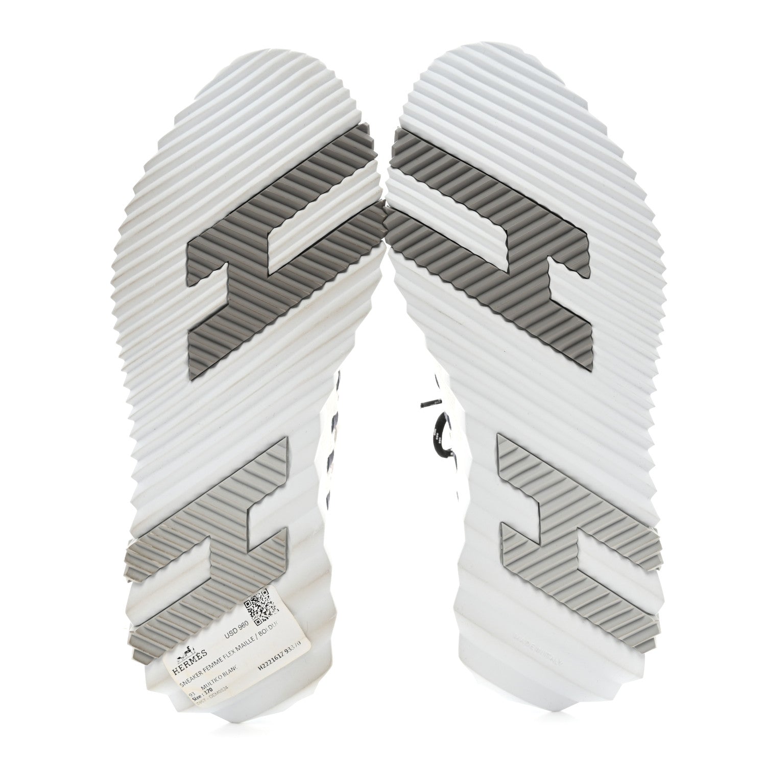 Hermes Flex Maille Bolduc Sneakers 37 White Multicolor 5 of 8