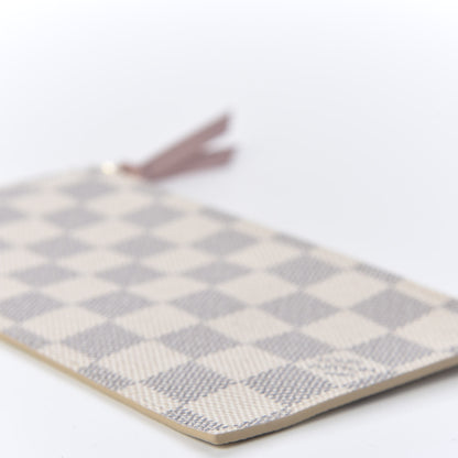 Louis Vuitton Damier Azur Felicie Chain Wallet Zippered Insert Rose Ballerine 6 of 8