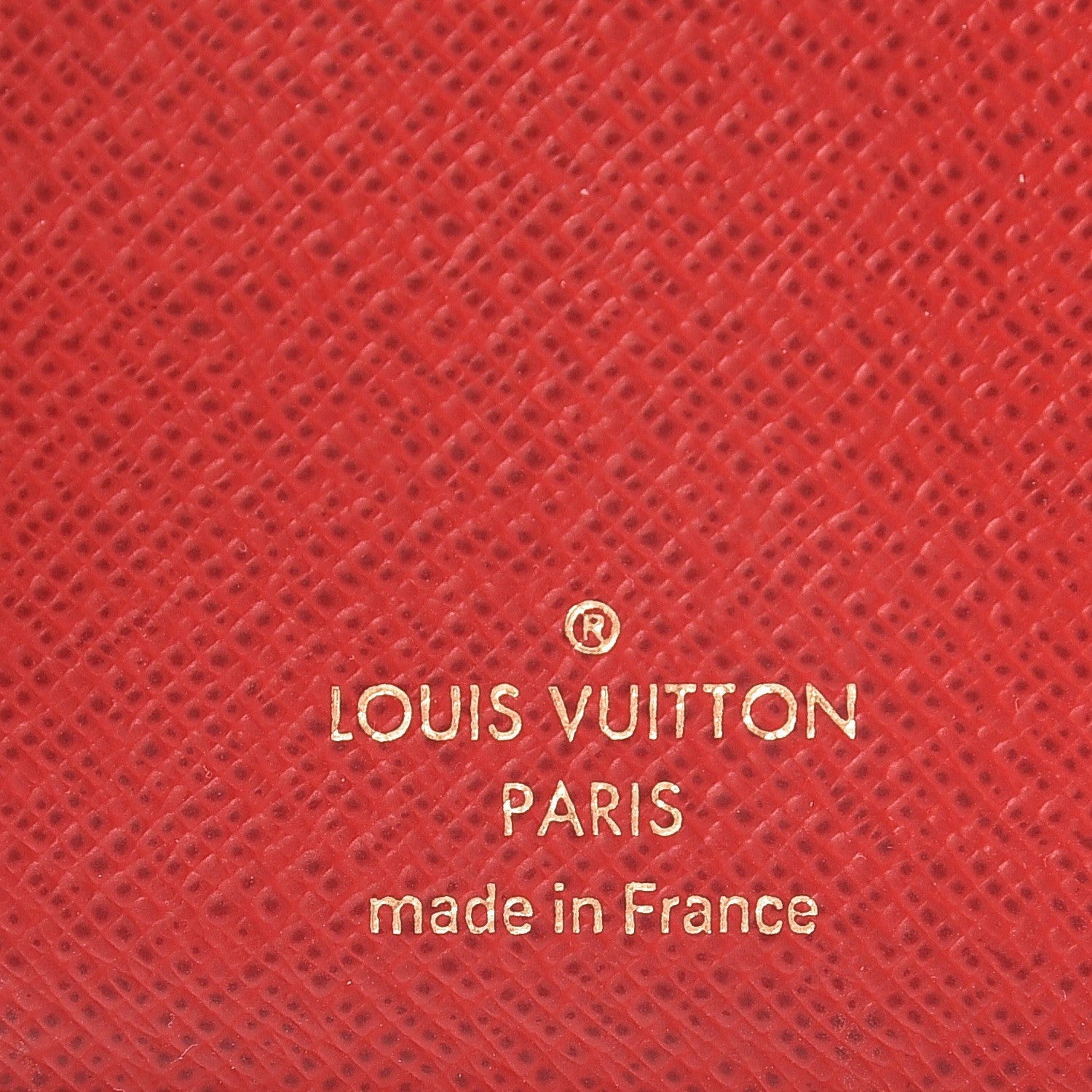 Louis Vuitton Damier Ebene Victorine Wallet Red 6 of 10