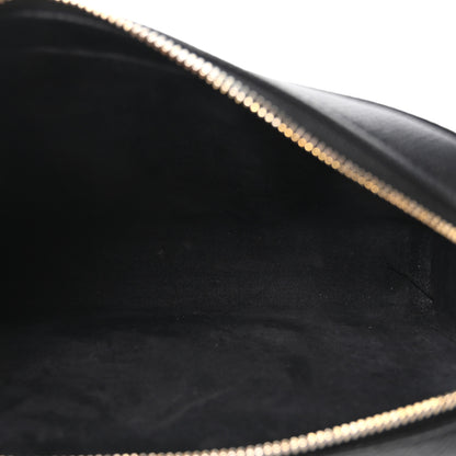 Christian Dior Grained Calfskin Caro Double Pouch Black 5 of 10