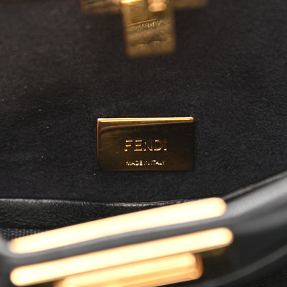Fendi Nappa Micro Peekaboo Iconic Satchel Black 6 of 9