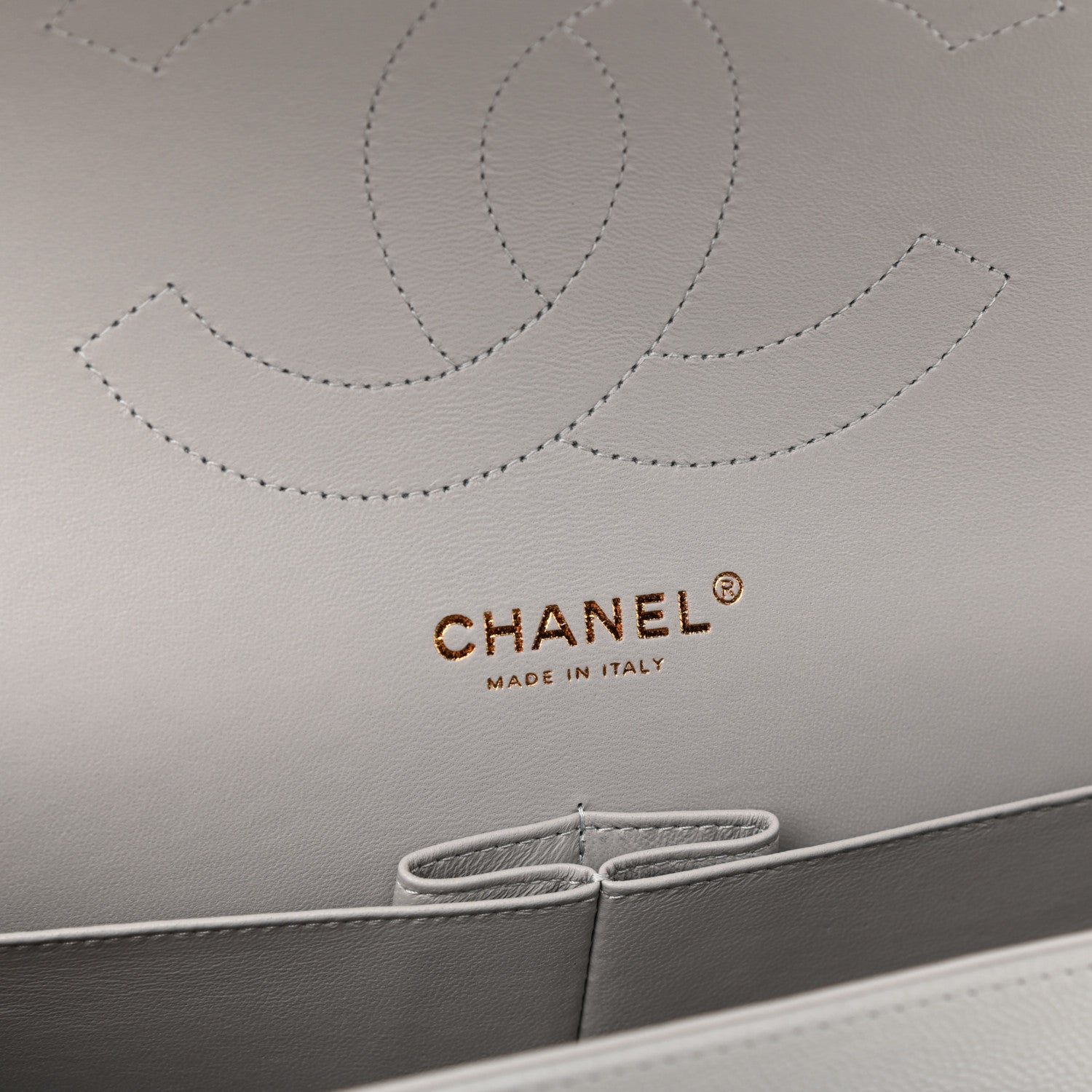 Chanel Caviar Quilted Jumbo Double Flap Grey 5 of 10