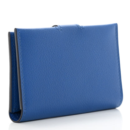 Hermes Evercolor R.M.S Card Holder Bleu France Bleu Nuit 3 of 9