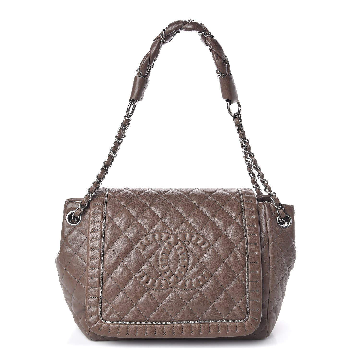 Chanel Calfskin Quilted Istanbul Accordion Flap Brown 1 of 11