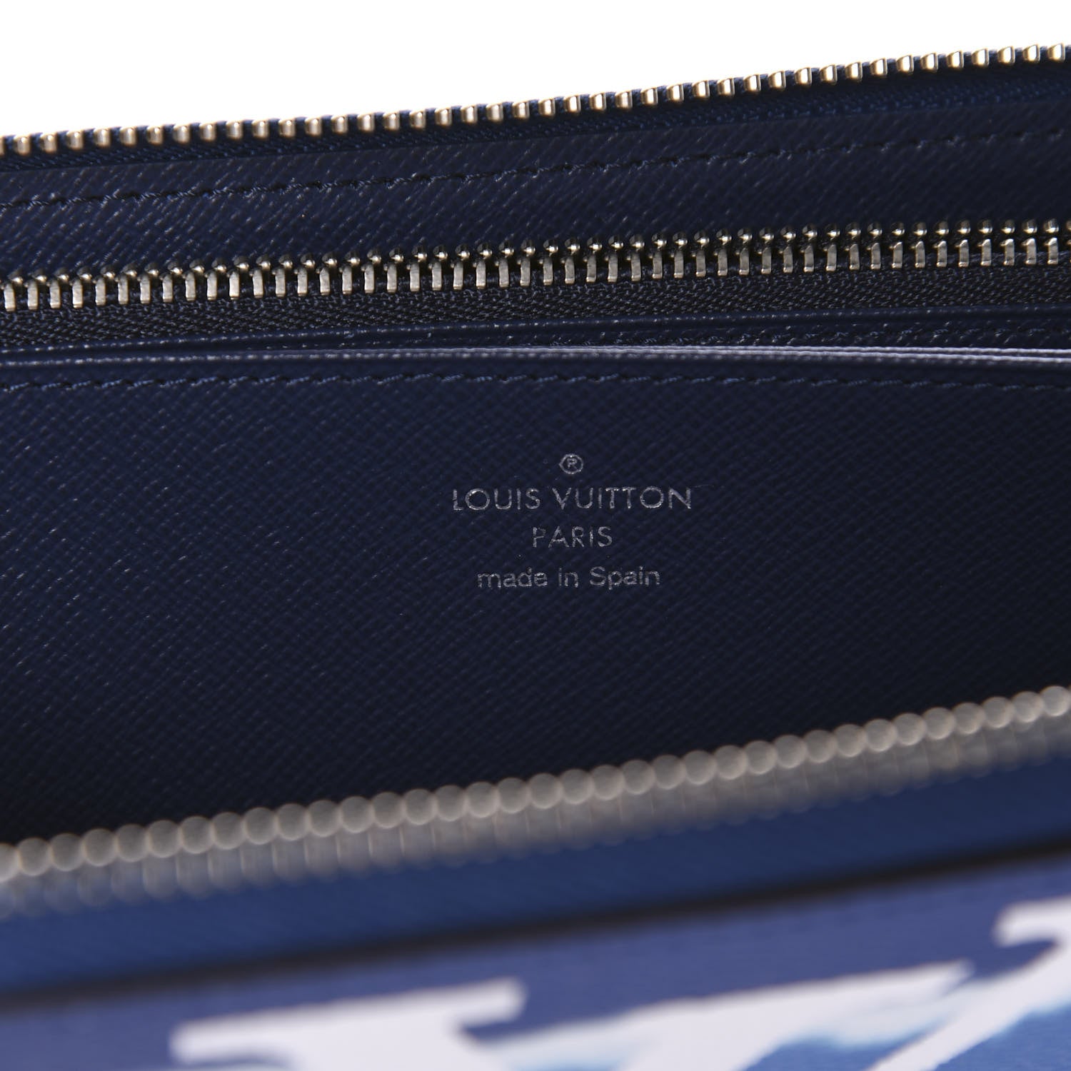 Louis Vuitton Monogram Escale Zippy Wallet Blue 6 of 7