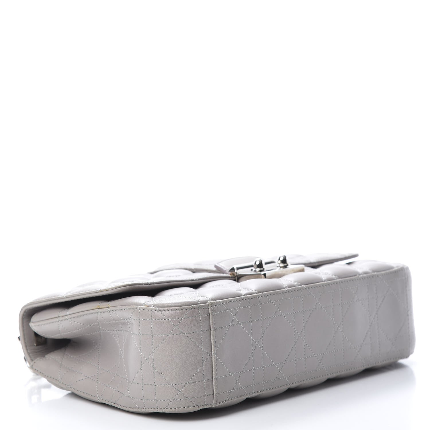 Christian Dior Lambskin Cannage Medium Miss Dior Flap Grey 4 of 18