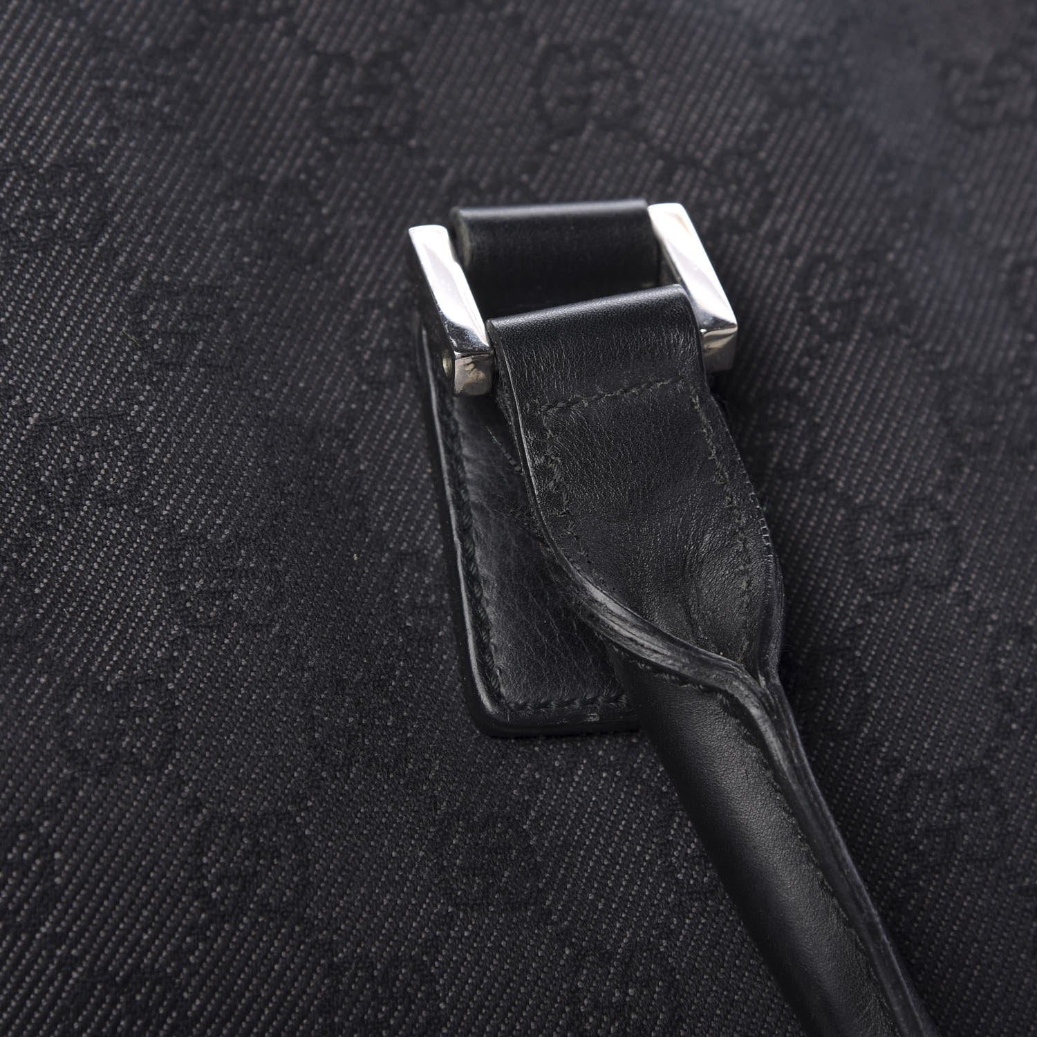 Gucci Denim Monogram Large Duffle Black 13 of 15
