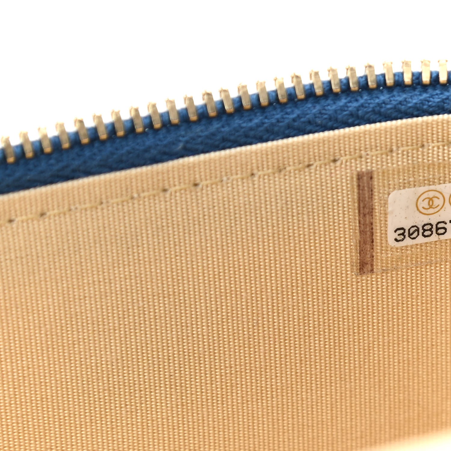 Chanel Lambskin Quilted Pearl Crush Mini Vanity Case With Chain Navy Blue 7 of 9