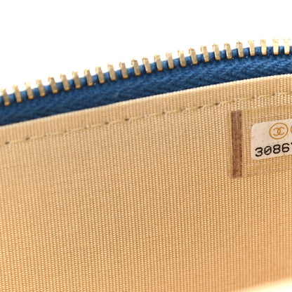 Chanel Lambskin Quilted Pearl Crush Mini Vanity Case With Chain Navy Blue 7 of 9