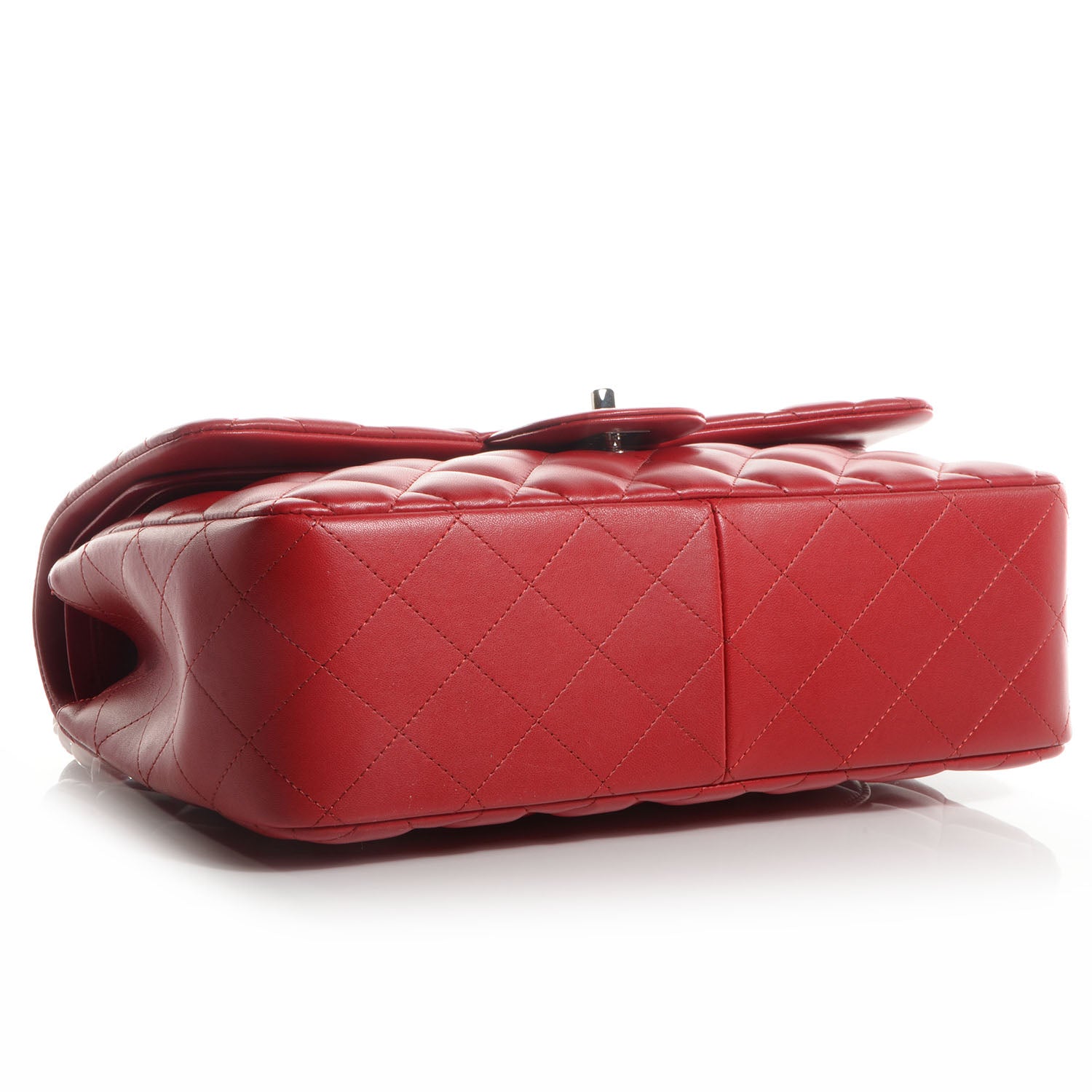 Chanel Lambskin Jumbo Double Flap Red 4 of 8