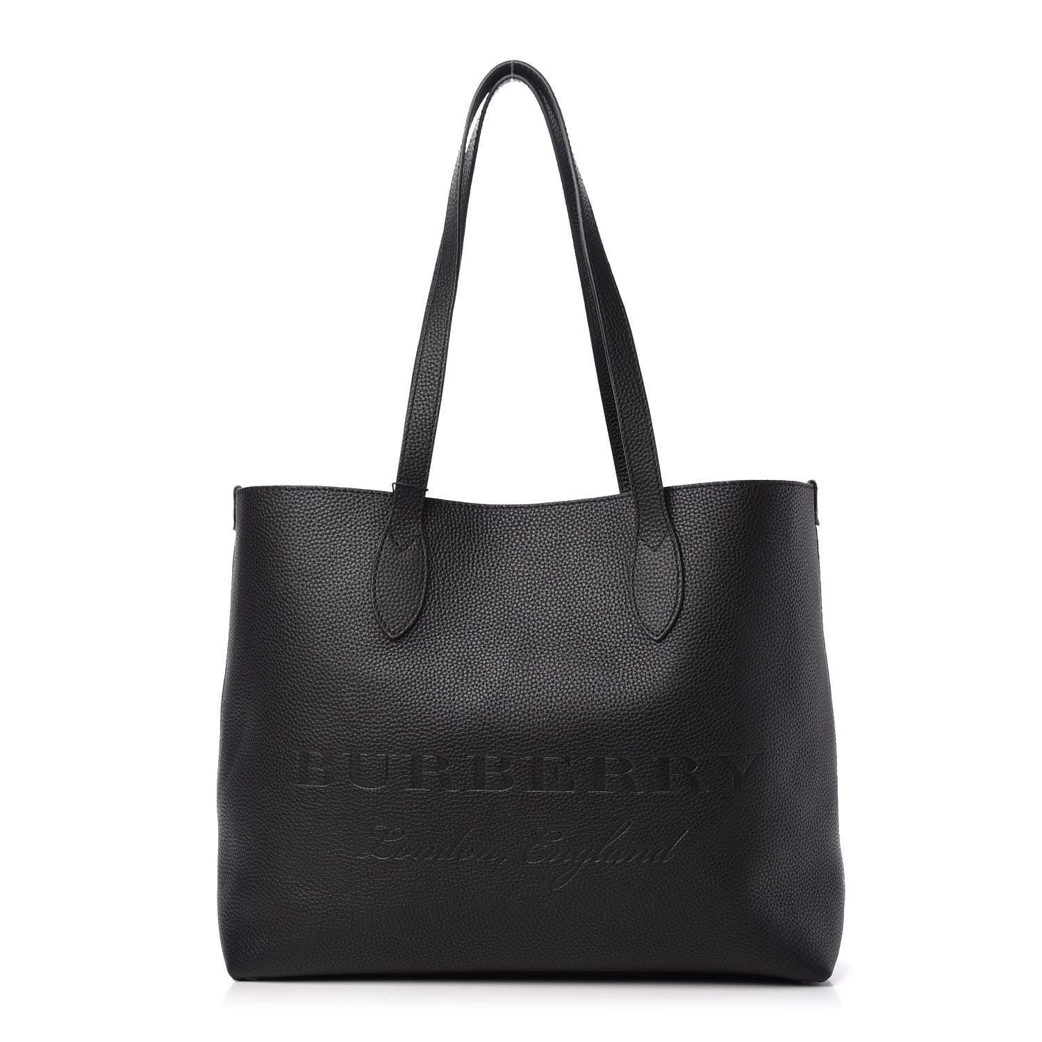 Burberry Grainy Calfskin Remington Tote Black 1 of 9