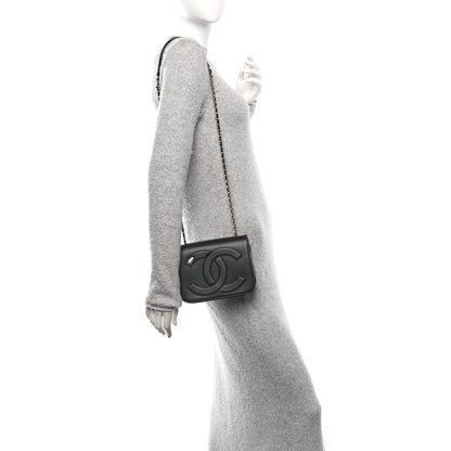 Chanel Lambskin CC Mania Flap Bag Black 2 of 10