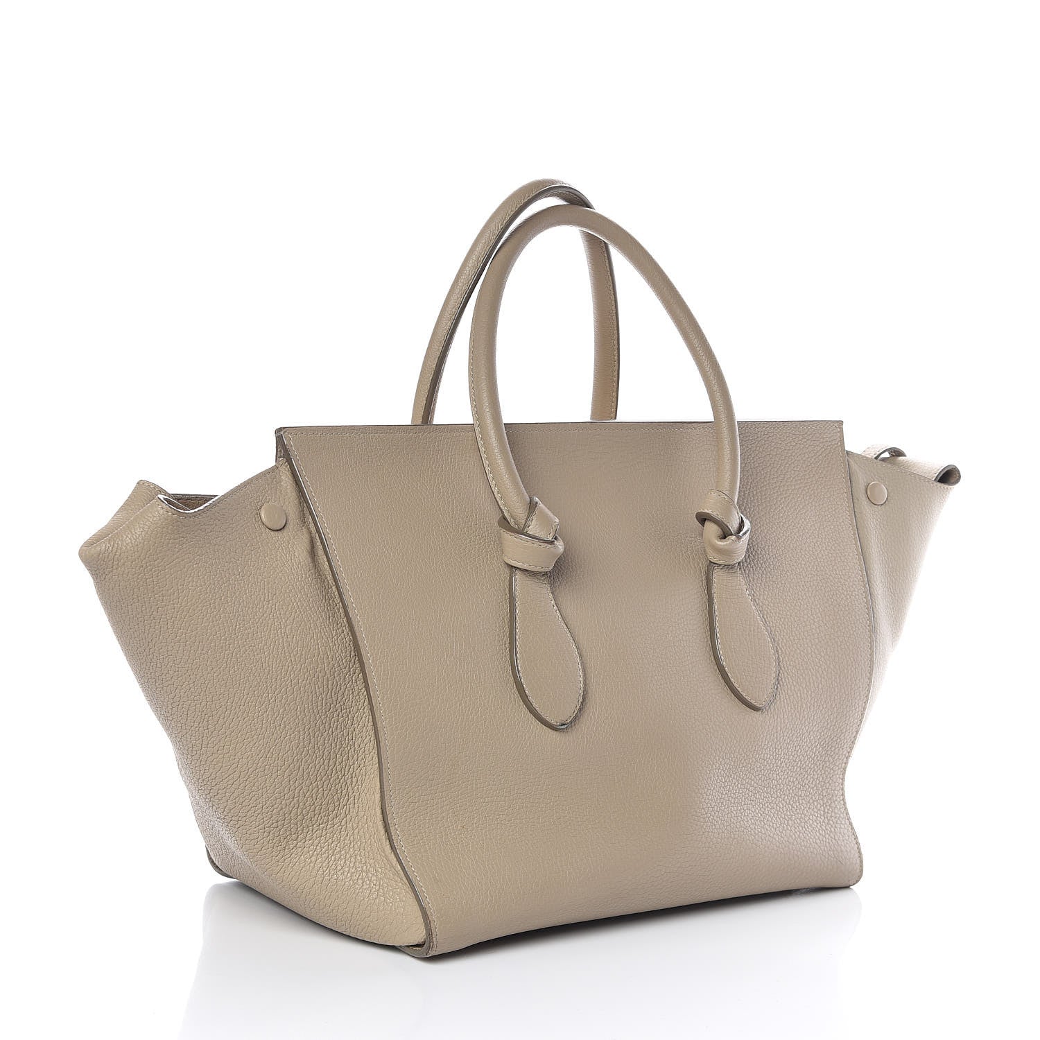 Celine Crisped Calfskin Medium Tie Knot Tote Light Taupe 4 of 11